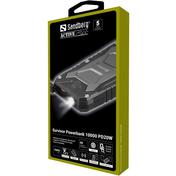 Batterie externe sandberg 420-91 survivor 10 000 pd20 w