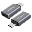 Adaptateur Tellur USB-C vers USB-A M/F 10 Gbit/s, 3 A, alliage d'aluminium