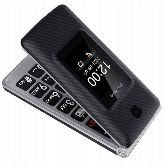 myPhone Tango | LTE | Black | 2.4 + 1.77 " | TN | 64 MB | 128 MB | Dual SIM | Nano SIM | Bluetooth | 5.1 | USB version Type-C | Built-in camera | Main camera resolution 2.0 MP | 1400 mAh