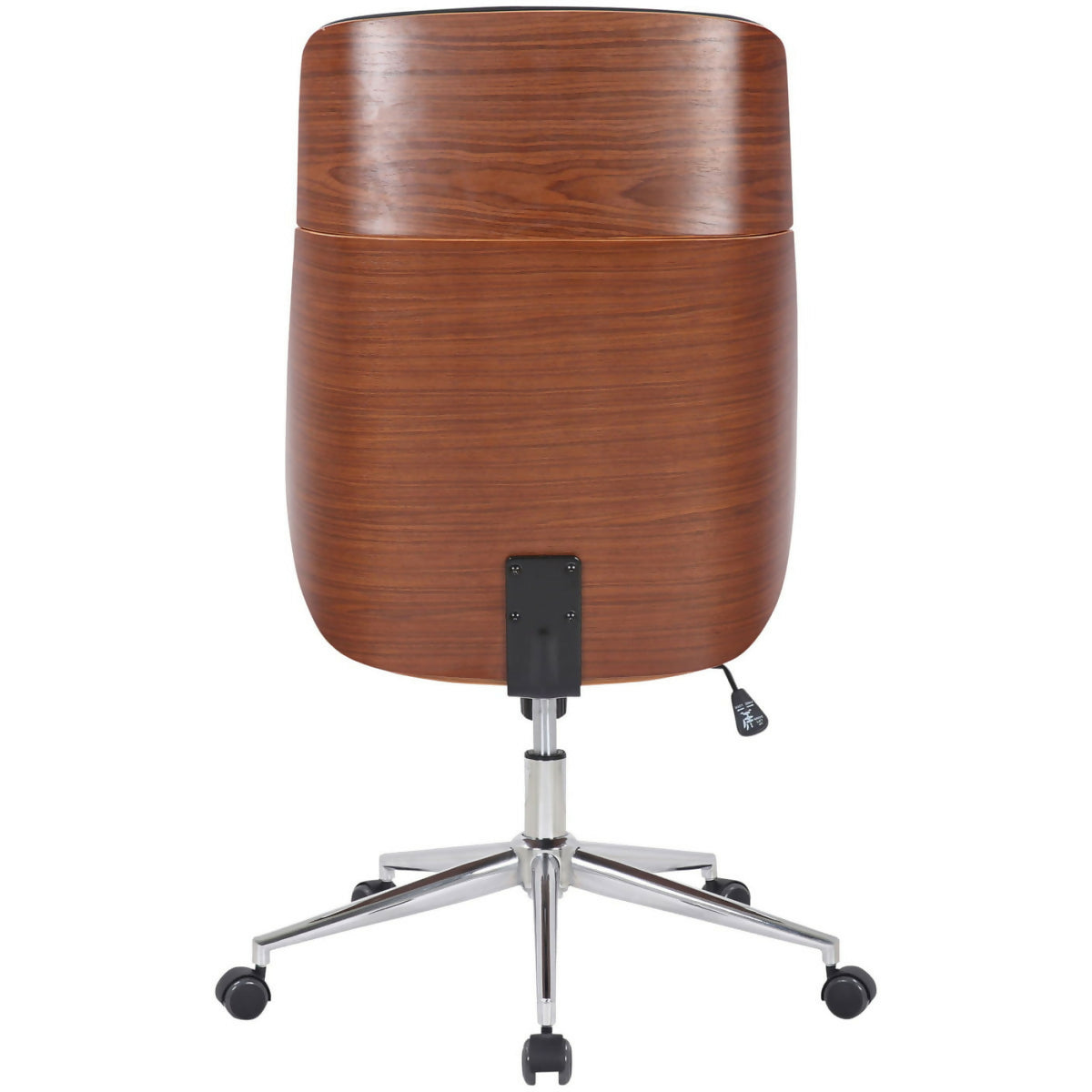 Fauteuil de bureau Varel - Noyer - Crème