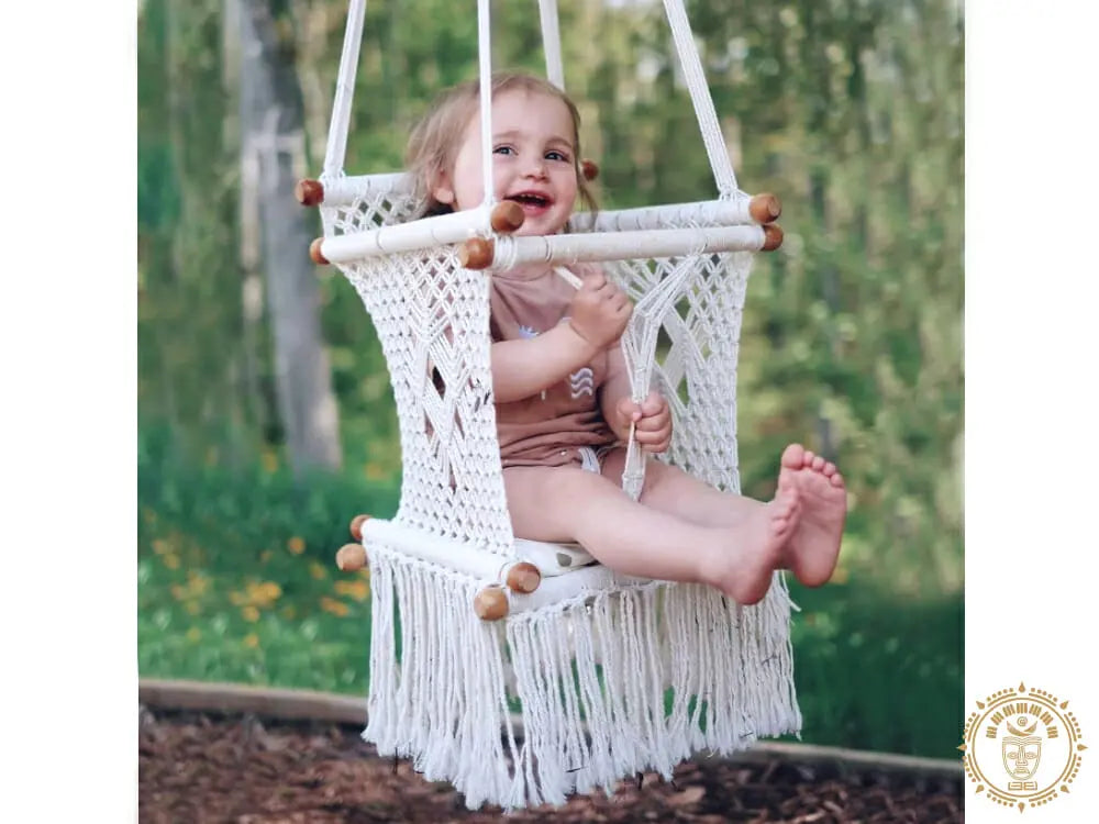 Hamac bébé macramé écru