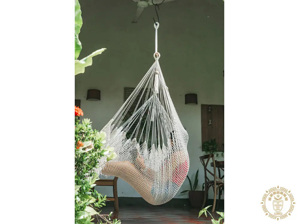 Hamac chaise xl  camoapa  broderie crochet