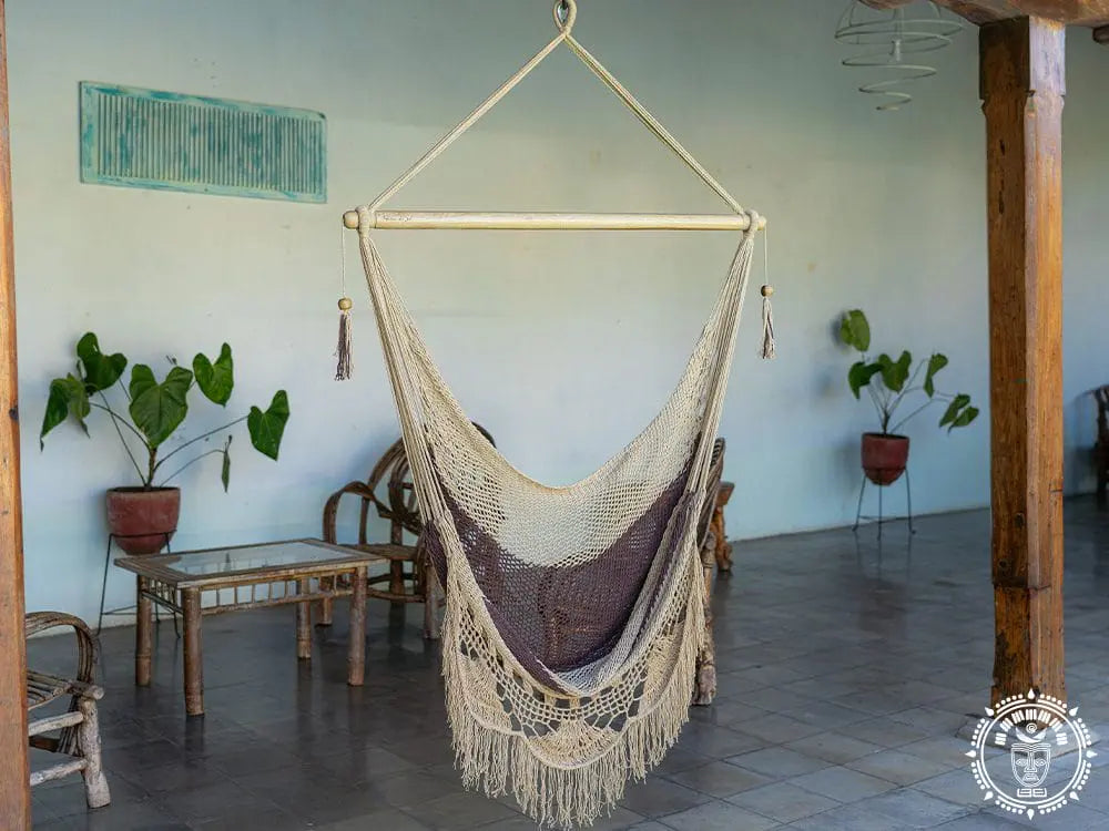 Hamac chaise xl  selva negra  broderie crochet