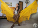Hamac l macramé ocre