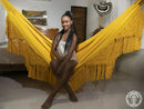 Hamac l macramé ocre