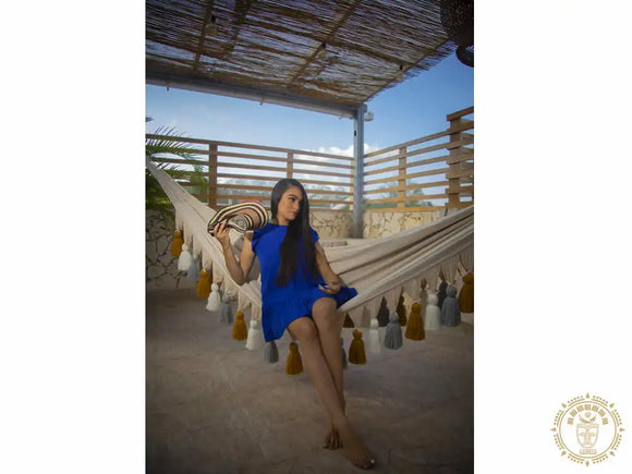 Hamac l  pompon  ecru