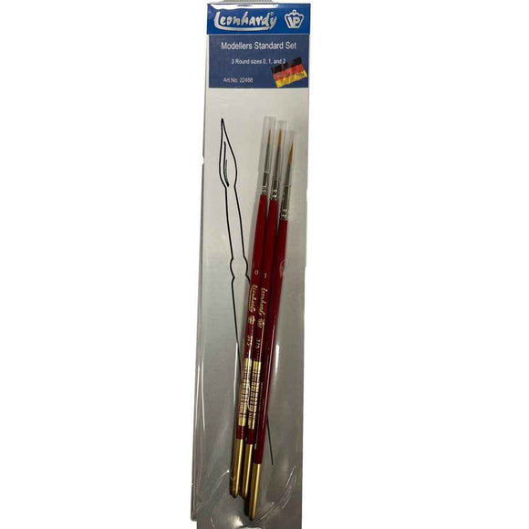 Modellers Finishing Brush Set 3pcs
