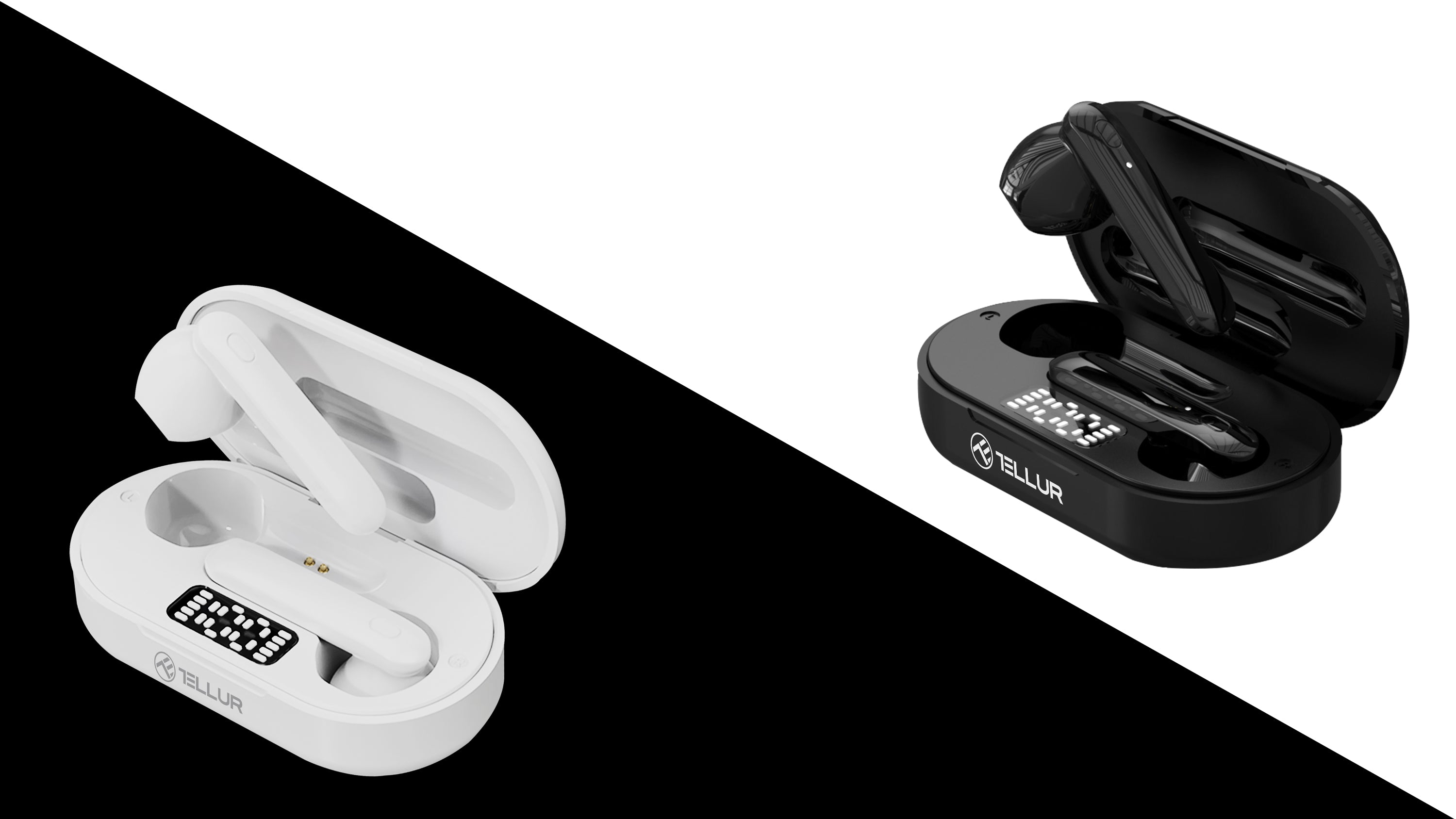 Écouteurs sans fil Tellur Flip True Blanc