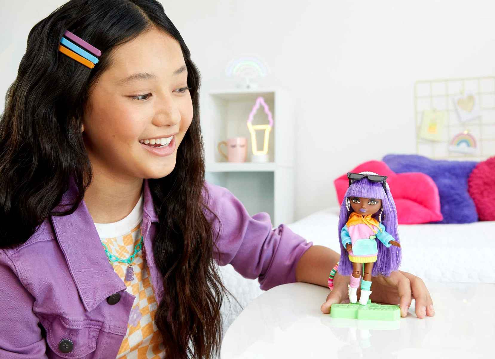 Barbie® Extra Mini nukk lavendlijuustega