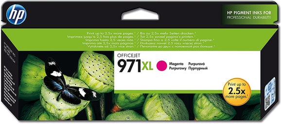 Encre HP d'origine CN627AE. HP 971XL. Magenta. 6600p.