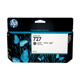 HP 727 original Ink cartridge C1Q12A mat black standard capacity 300 ml 1-pack