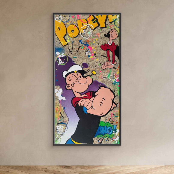 Popeye & Olive Pop Art impression de l'œuvre originale