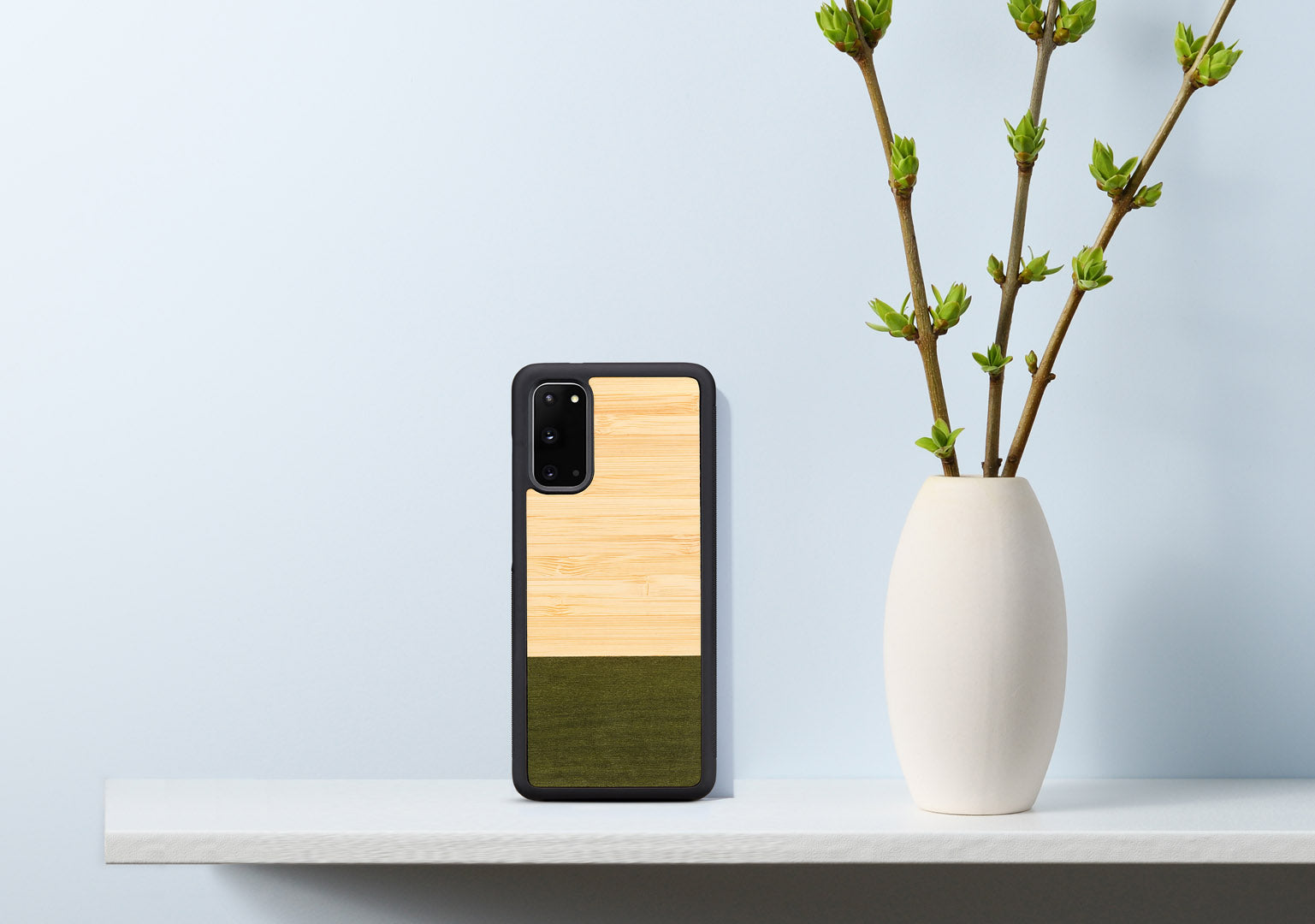 Coque man&wood pour galaxy s20 forêt de bambous noire