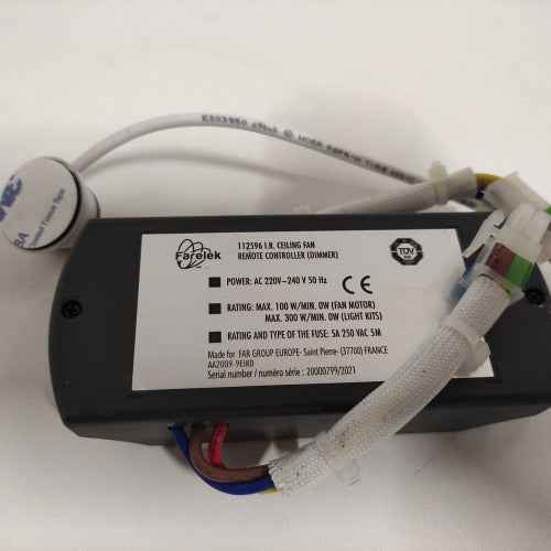 Retour client Ecost Télécommande pour ventilateur de plafond Farelek 112596 Blanc