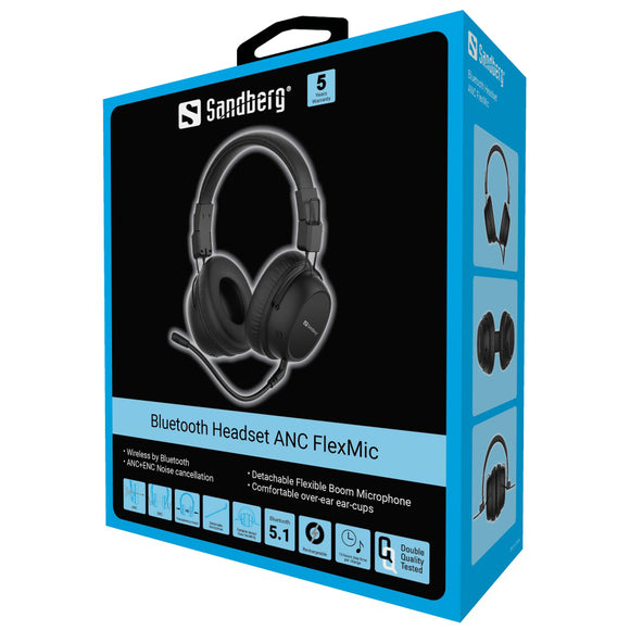 SANDBERG Bluetooth Headset ANC FlexMic
