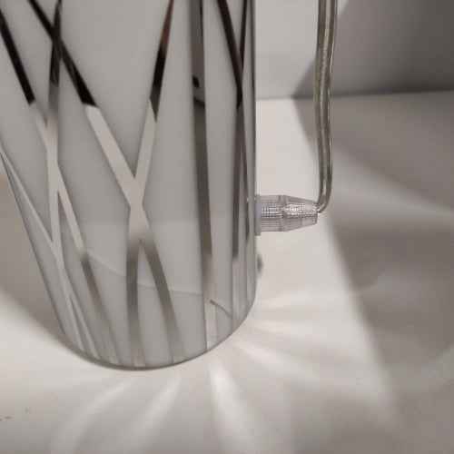 Retour client Ecost Lampe de table EGLO Rivato, 1 ampoule, moderne, élégante, en verre B