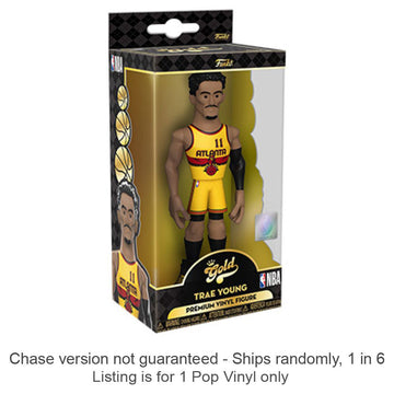 NBA Trae Young Alt Uni 5" Vinyl Gold Chase Ships 1 in 6