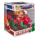 He-Man on Battlecat Flocked US Exclusive Pop! Ride-2