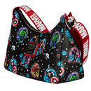 Marvel Comics Avengers Floral Tattoo Shoulder Bag-2