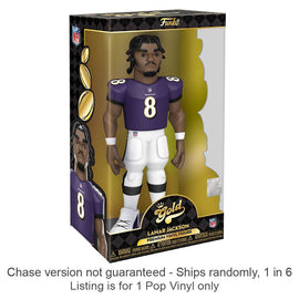 NFL: Ravens Lamar Jackson 12" Vinyl Gold Chase Ships 1 in 6