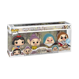 Snow White Dopey Sleepy Grumpy Ex. Diamond Glitter Pop! 4pk - 0