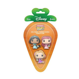 Disney Rapunzel, Ariel, Jasmine Carrot Pocket Pop! 3-Pack - 0