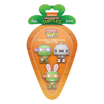Donatello, Shredder & Michelangelo Carrot Pocket Pop! 3pk - 0