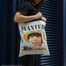 One Piece 2023 Wanted Luffy Tote Bag-3
