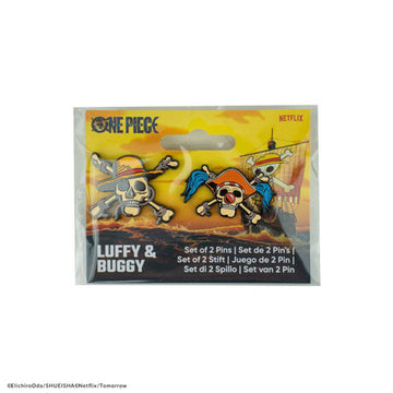 One Piece 2023 Luffy & Buggy Set of 2 Pins - 0