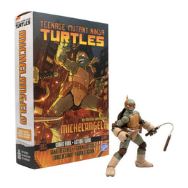 TMNT Comics Michelangelo BST AXN Figure & Comic Book Wave 2