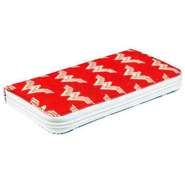 Wonder Woman Movie Red and Blue logo Pattern Clutch Wallet