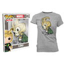 Thor Loki Pop! T-Shirt Womens Grey-6