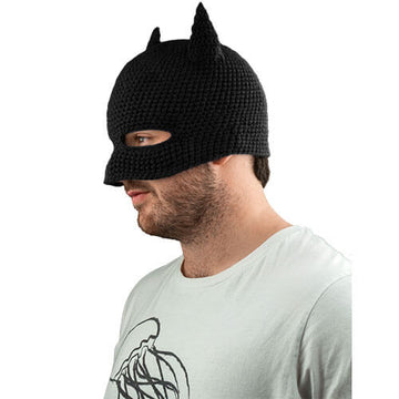 Batman Cowl Knit Beanie (Black) - 0