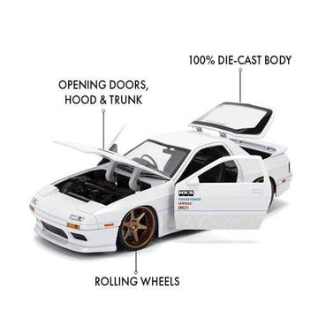 JDM Tuners 1985 Mazda RX7 (FC) 1:24 Scale Diecast Vehicle