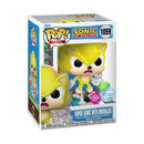Sonic Super Sonic with Emeralds US Exclusive Flocked Pop! Vinyl