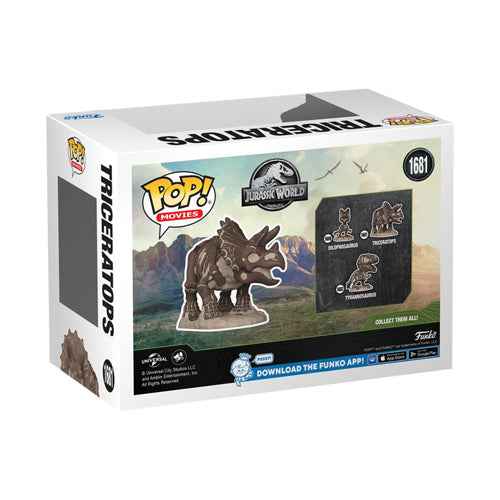 Jurassic Park Triceratops Fossil Pop! Vinyl