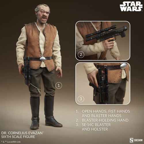 Star Wars Doctor Cornelius Evazan 1:6 Scale Action Figure