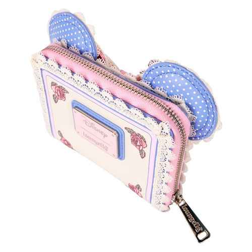 Disney Minnie Floral & Lace Ears Zip Around Wallet