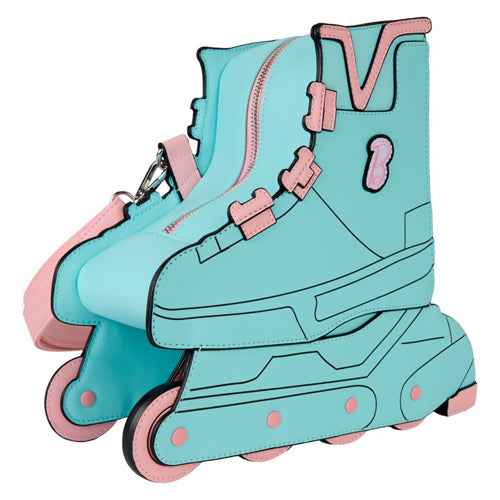 Barbie Figural Skate Crossbody Bag with Moving Wheels