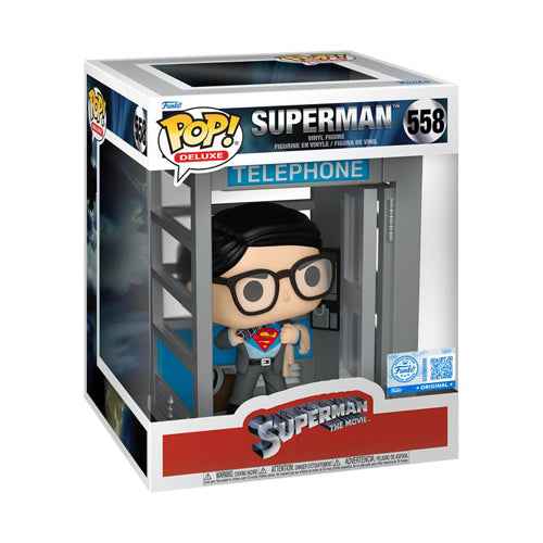 DC Comics Superman in Phone Booth US Exclusive Pop! Deluxe