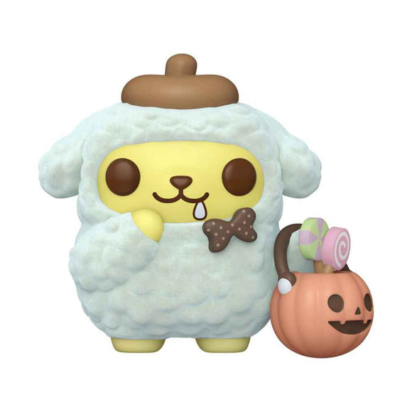Hello Kitty Pompompurin Halloween US Flocked Pop! Vinyl