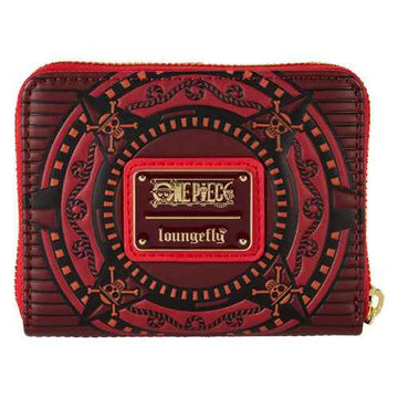 One Piece Luffy Compass Zip Around Wallet