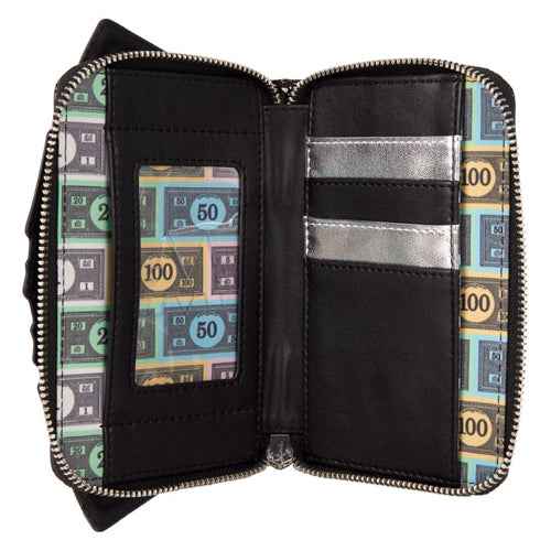 Monopoly 90th Money Glitter Zip Around Wallet