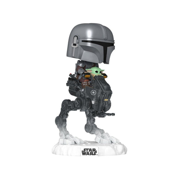 The Mandalorian w/ Grogu in Imperial Remnant AT-RT Pop! Ride