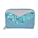 Frozen Elsa Glitter Sequin Zip Around Wallet