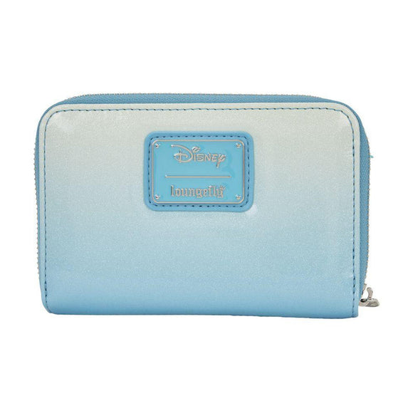 Frozen Elsa Glitter Sequin Zip Around Wallet