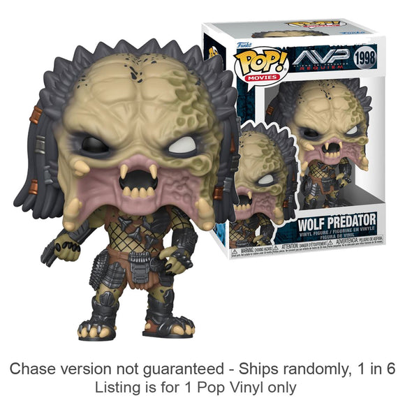 Alien Vs Predator: Requiem Wolf Predator Pop! Vinyl (Chase Ships 1 in 6)