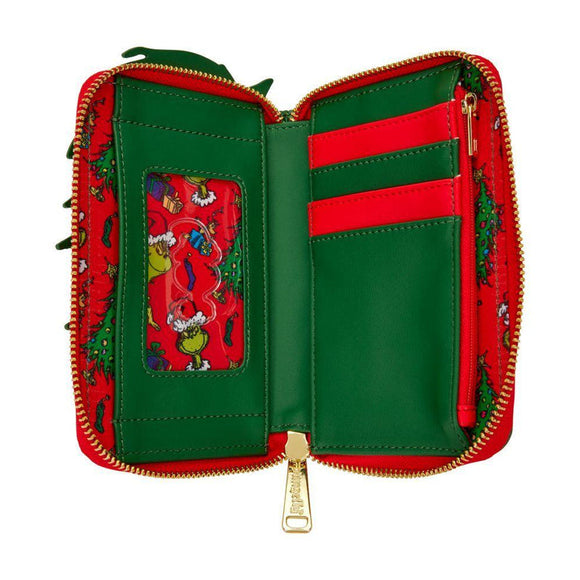 Dr. Seuss Grinch Holiday Zip Around Wallet