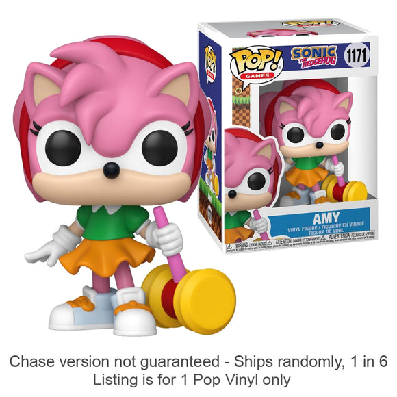 Sonic the Hedgehog Amy Pop! Vinyl (Chase Ships 1 in 6)