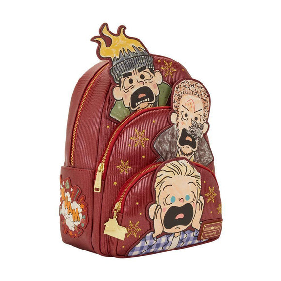 Home Alone Triple Pocket Mid-Size Backpack